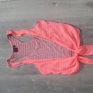 Ladies tank top hot pink